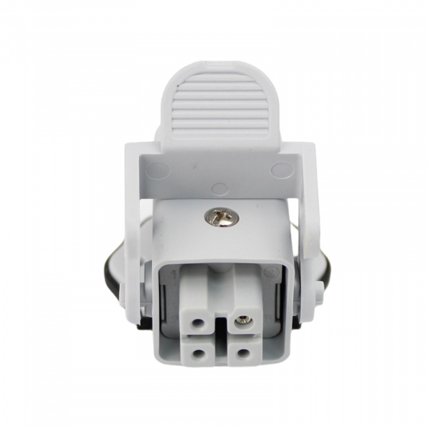 Industriesteckverbinder - Anbaugehäuse gewinkelt + Buchse 4 Polig 10A - Kunststoff